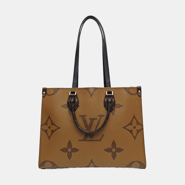 ONTHEGO MM Monogram Coated Canvas Brown