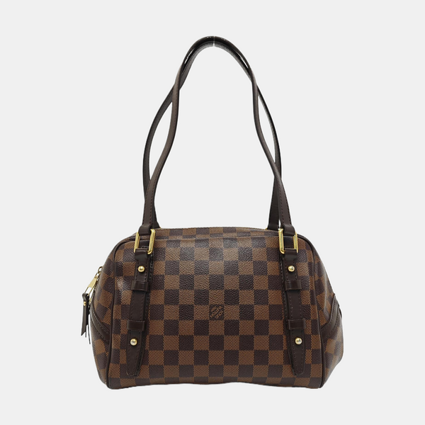 RIVINGTON PM Damier Ebene Coated Canvas Brown