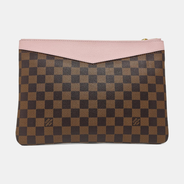 DAILY Damier Ebene Coated Canvas Brown