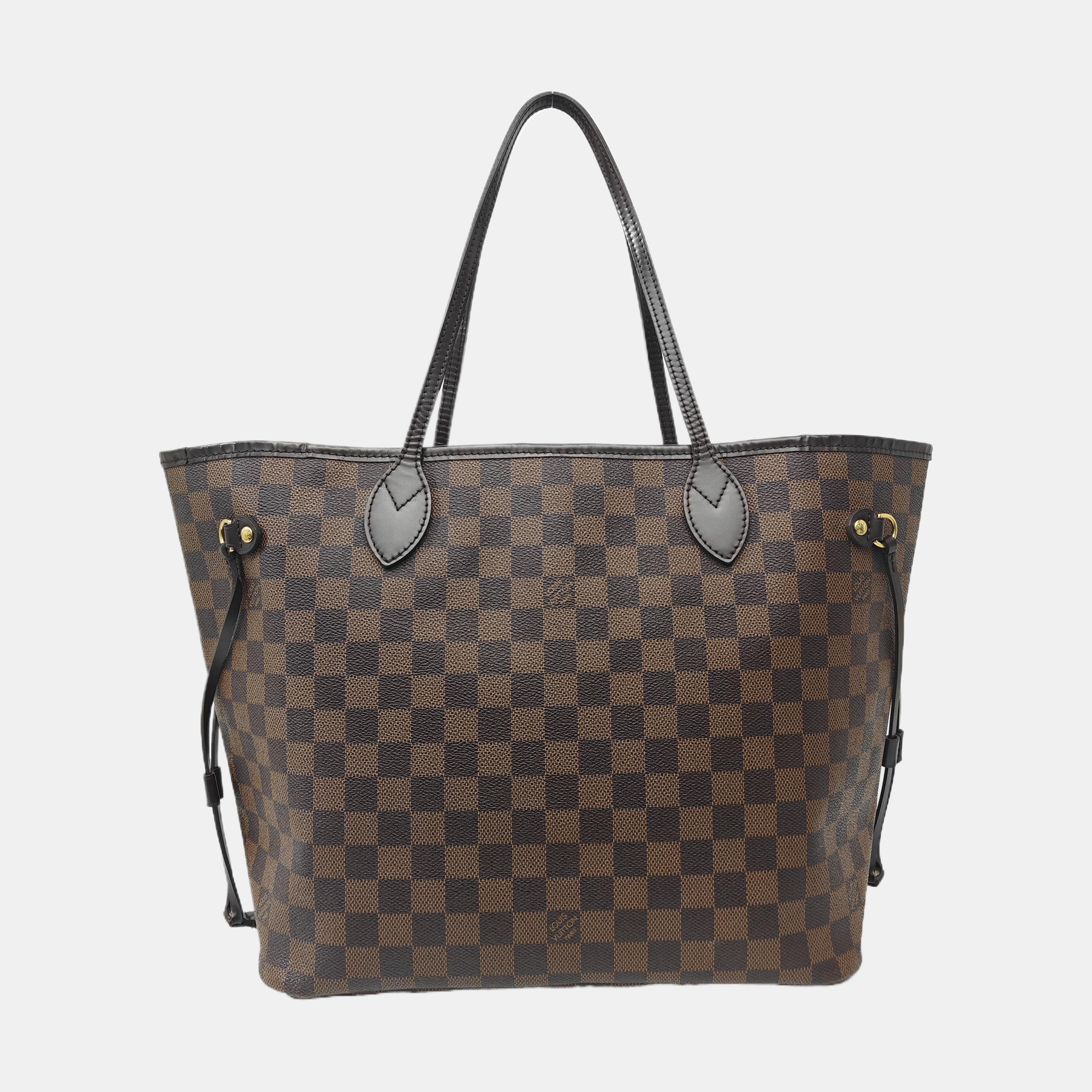 NEVERFULL MM Damier Ebene Coated Canvas Brown