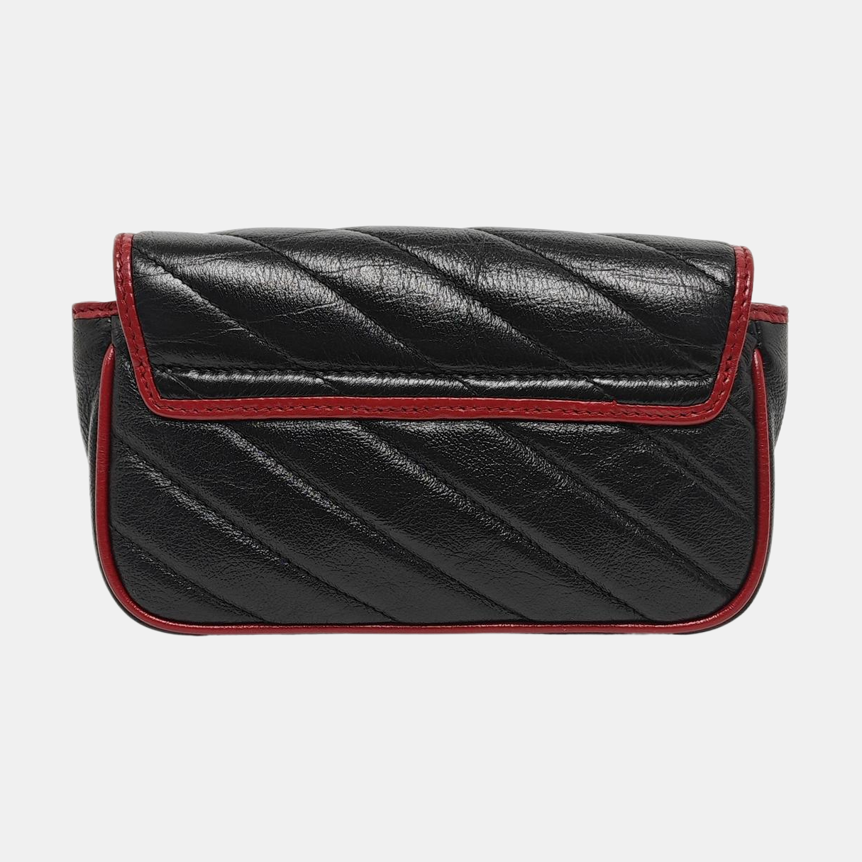 GG Marmont Super Mini Quilted Calfskin Black