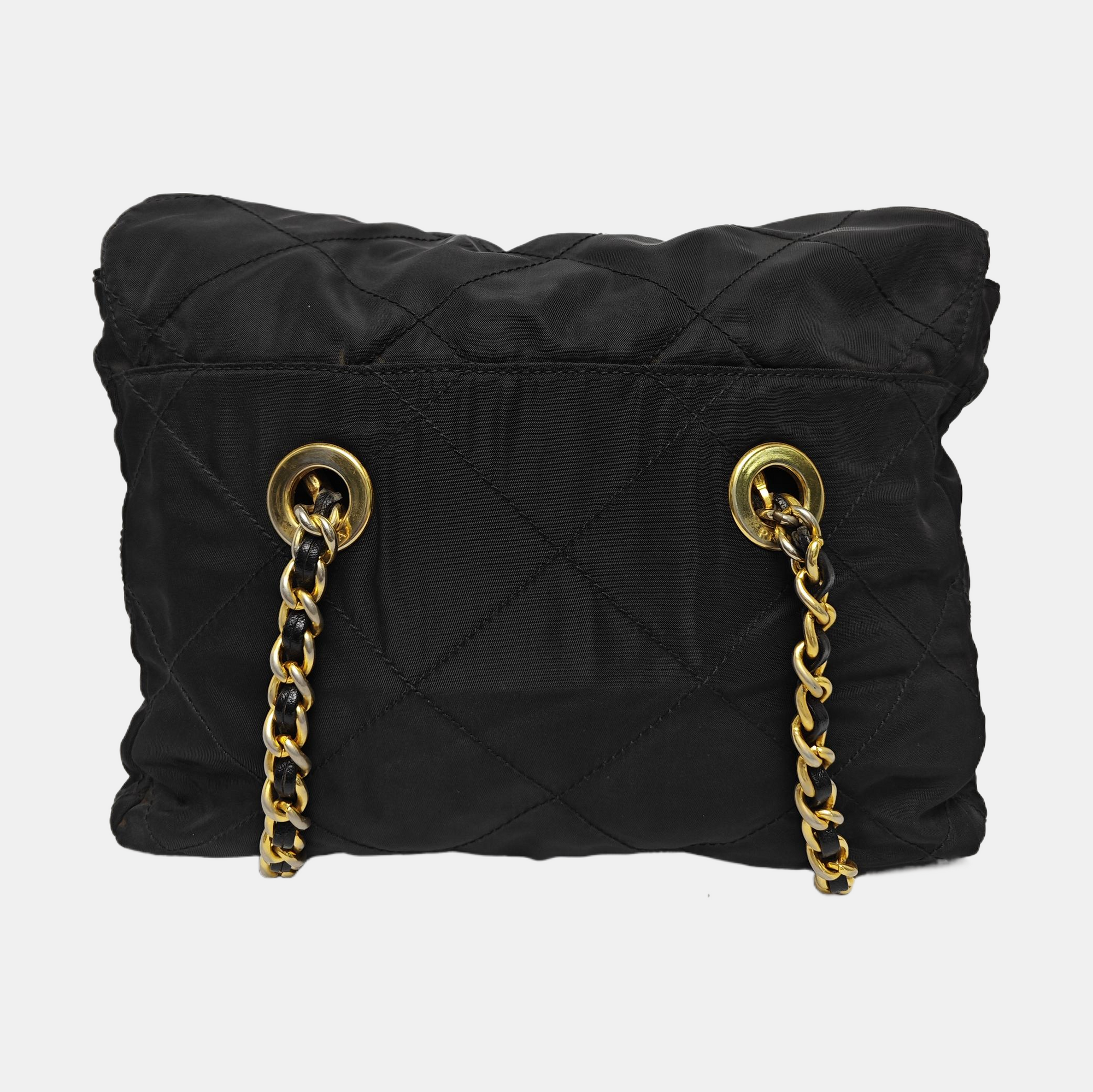 Nylon Quilted Nylon Black