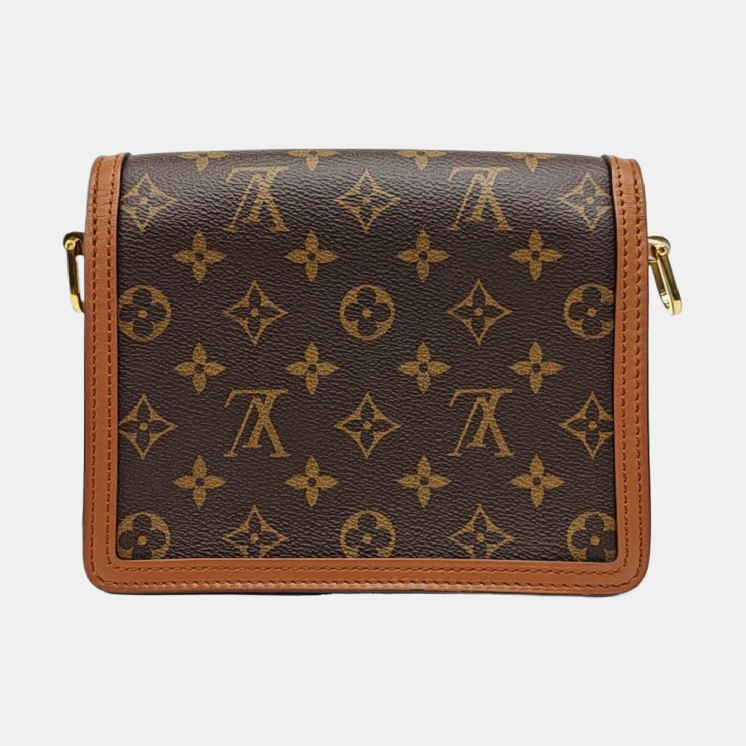 DAUPHINE Mini Monogram Coated Canvas Brown
