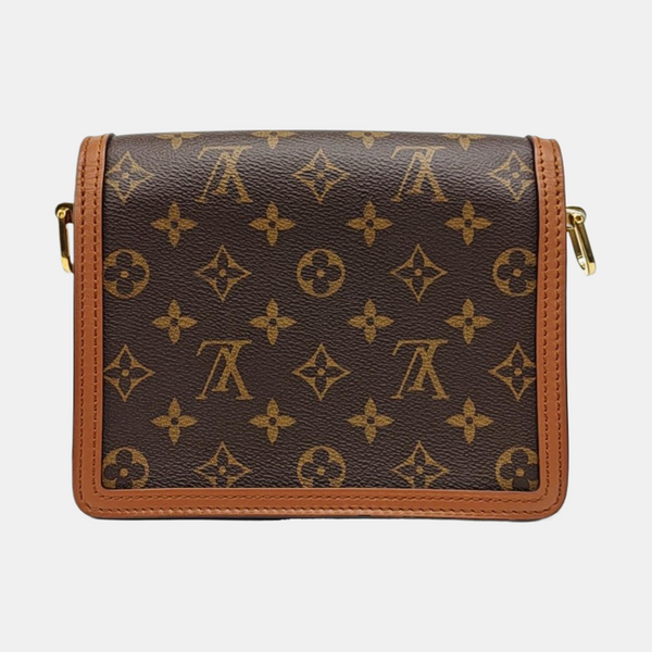 DAUPHINE Mini Monogram Coated Canvas Brown