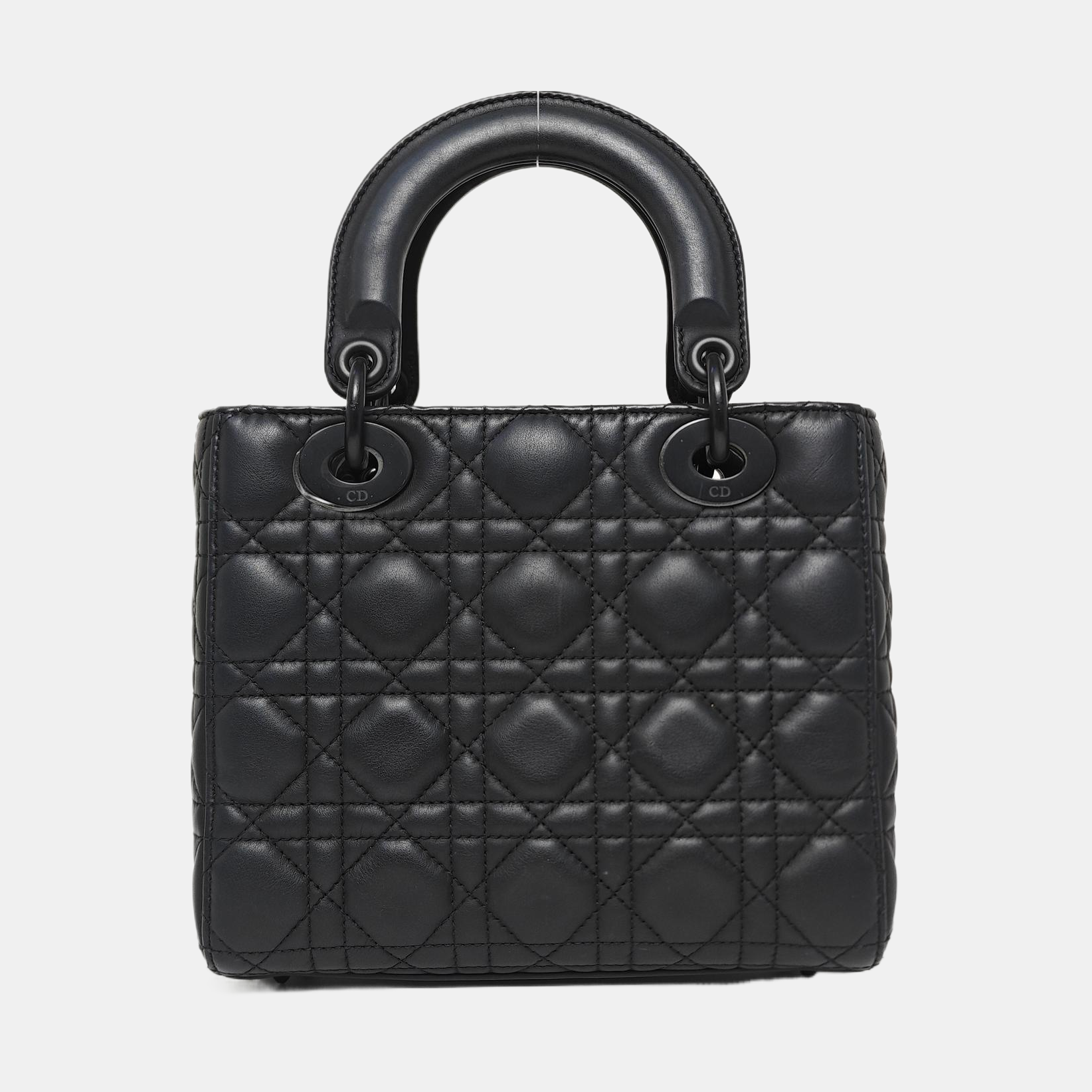 Lady Dior Small Cannage Calfskin Black