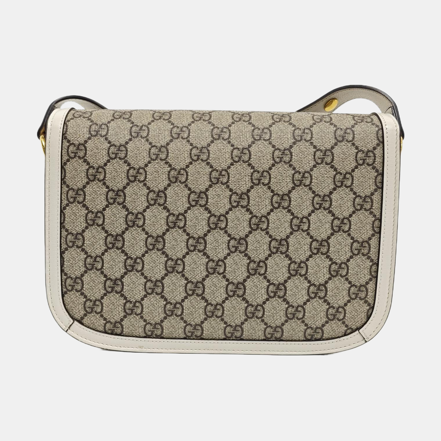 Horsebit 1955 Lona recubierta con monograma pequeño beige