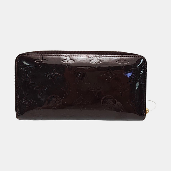 SARAH Monogram Patent Leather Red Wallet