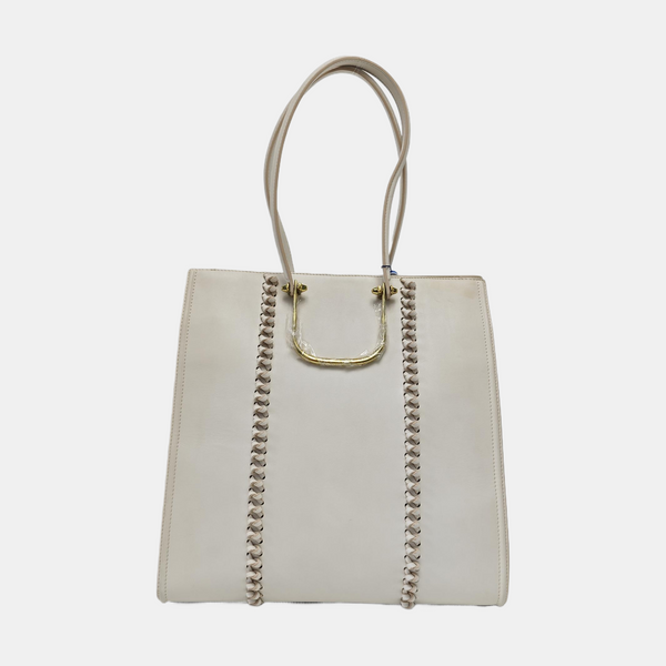 Calfskin Tote Bag White