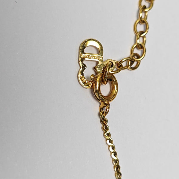 Petit CD Metal Gold Necklace
