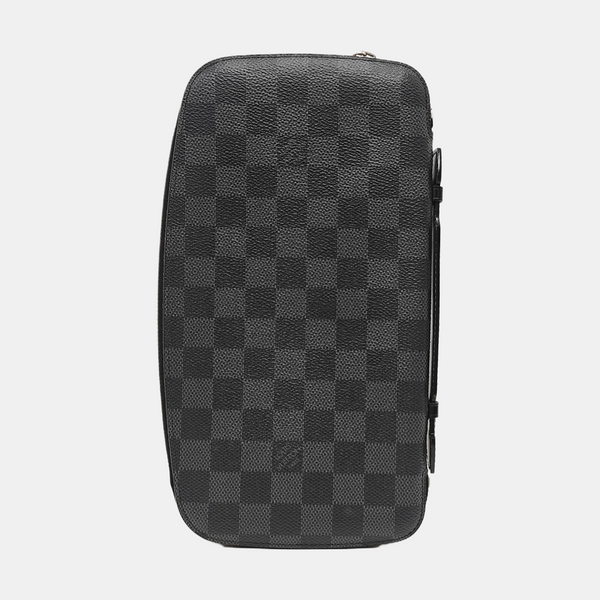 Damier Graphite Coated Canvas Clutch Gray