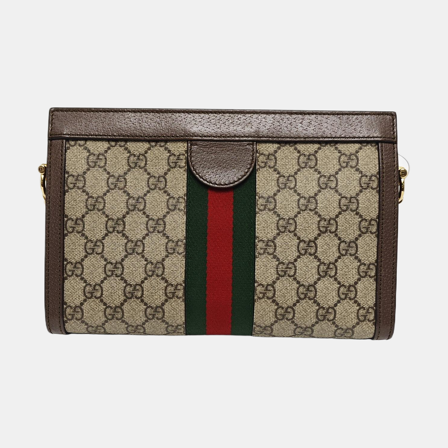 Ophidia Small Monogram Coated Canvas Beige