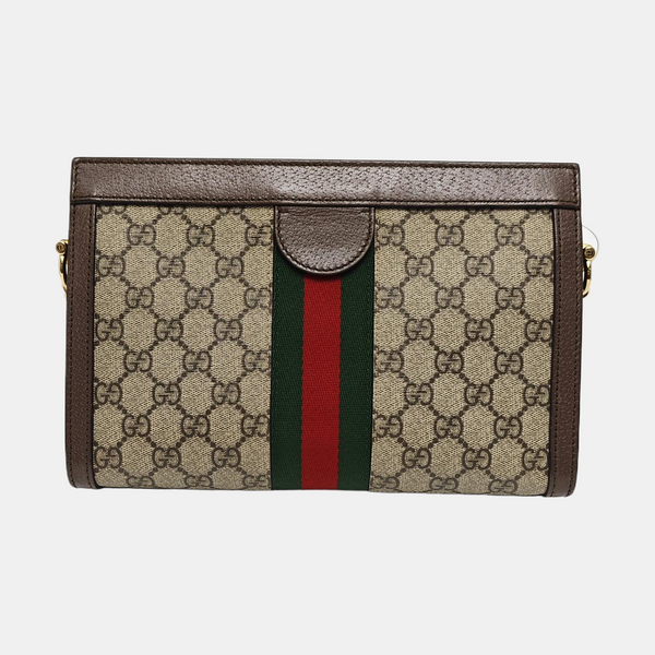 Ophidia Small Monogram Coated Canvas Beige