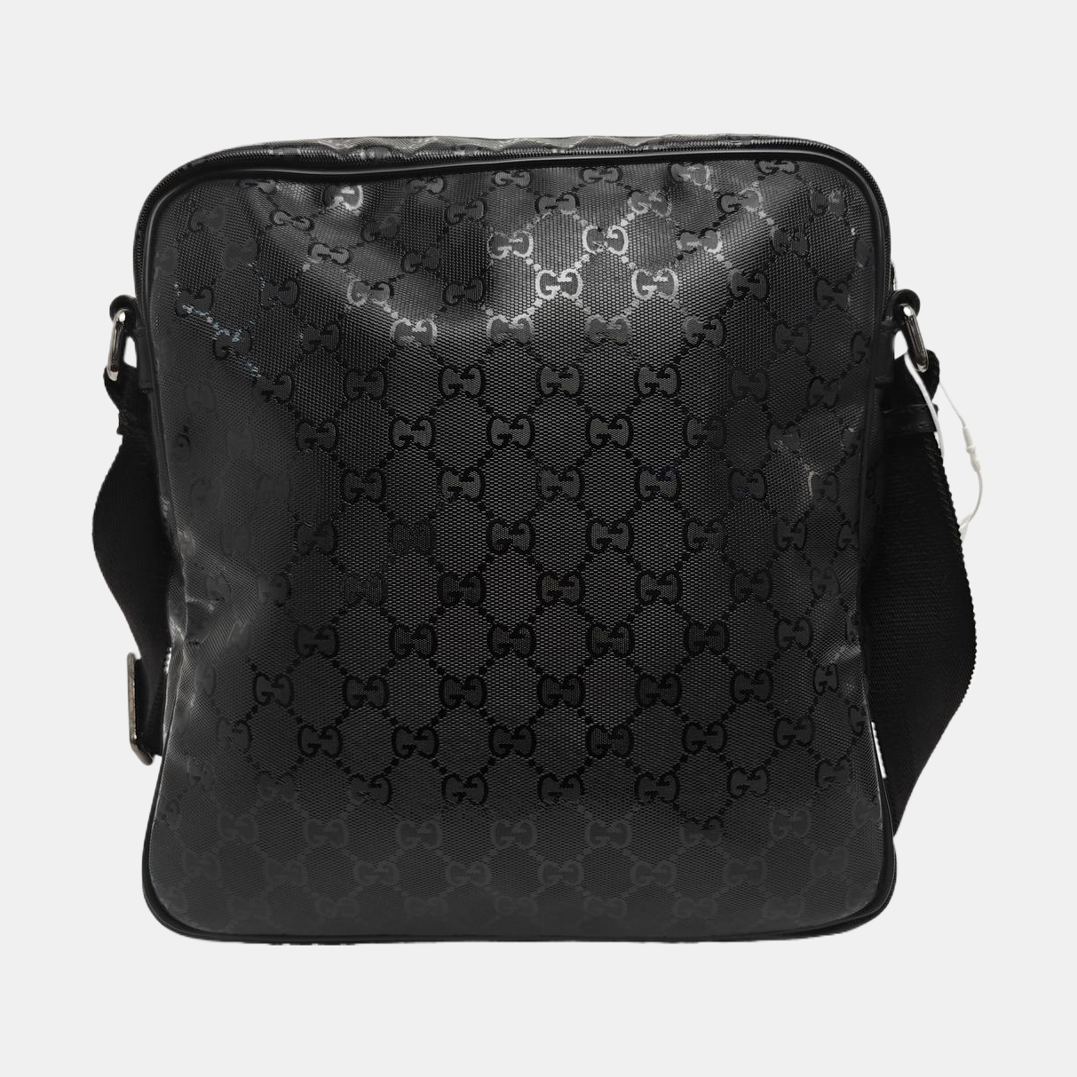 GG Imprime Messenger Monogram Coated Canvas Black