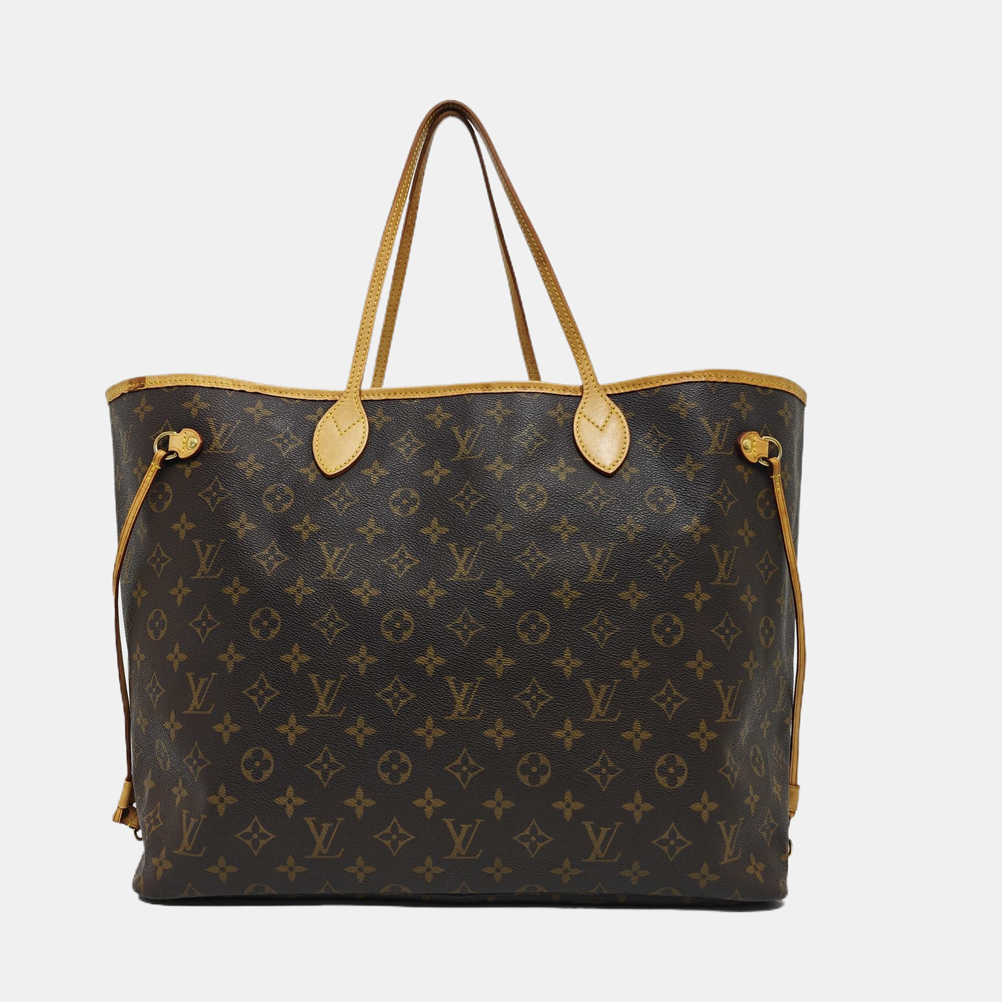 NEVERFULL GM Monogram Coated Canvas Brown