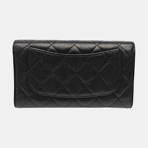 CLASSIC FLAP Mini Quilted Grained Calfskin Black
