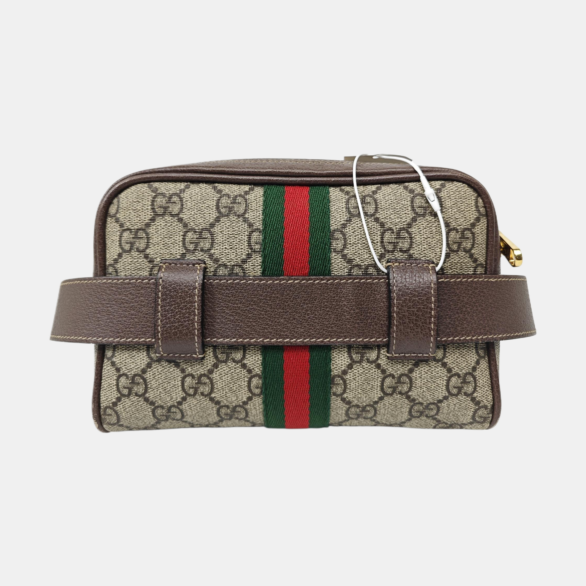 Ophidia Small Monogram Coated Canvas Beige