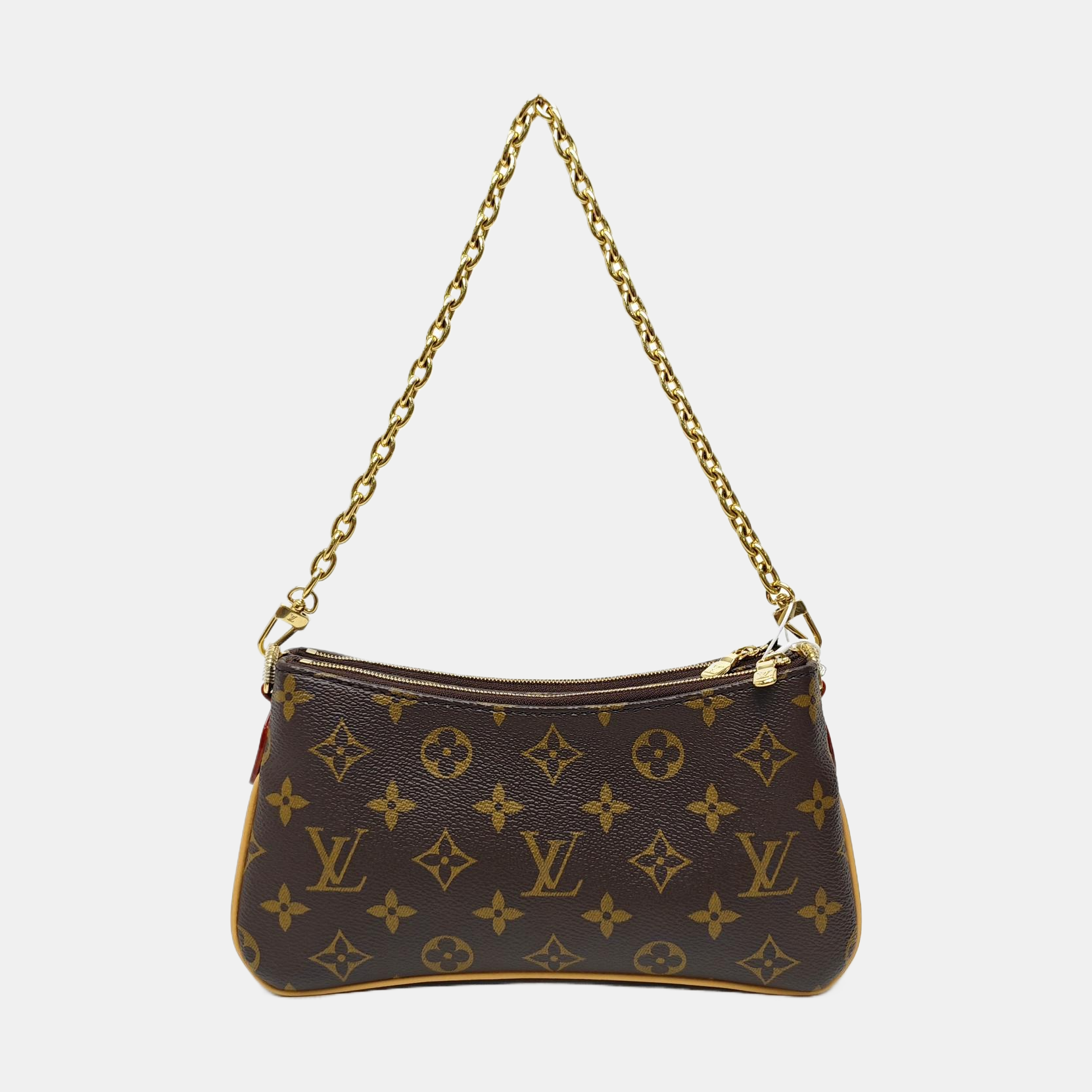 LIV POCHETTE Monogram Coated Canvas Brown