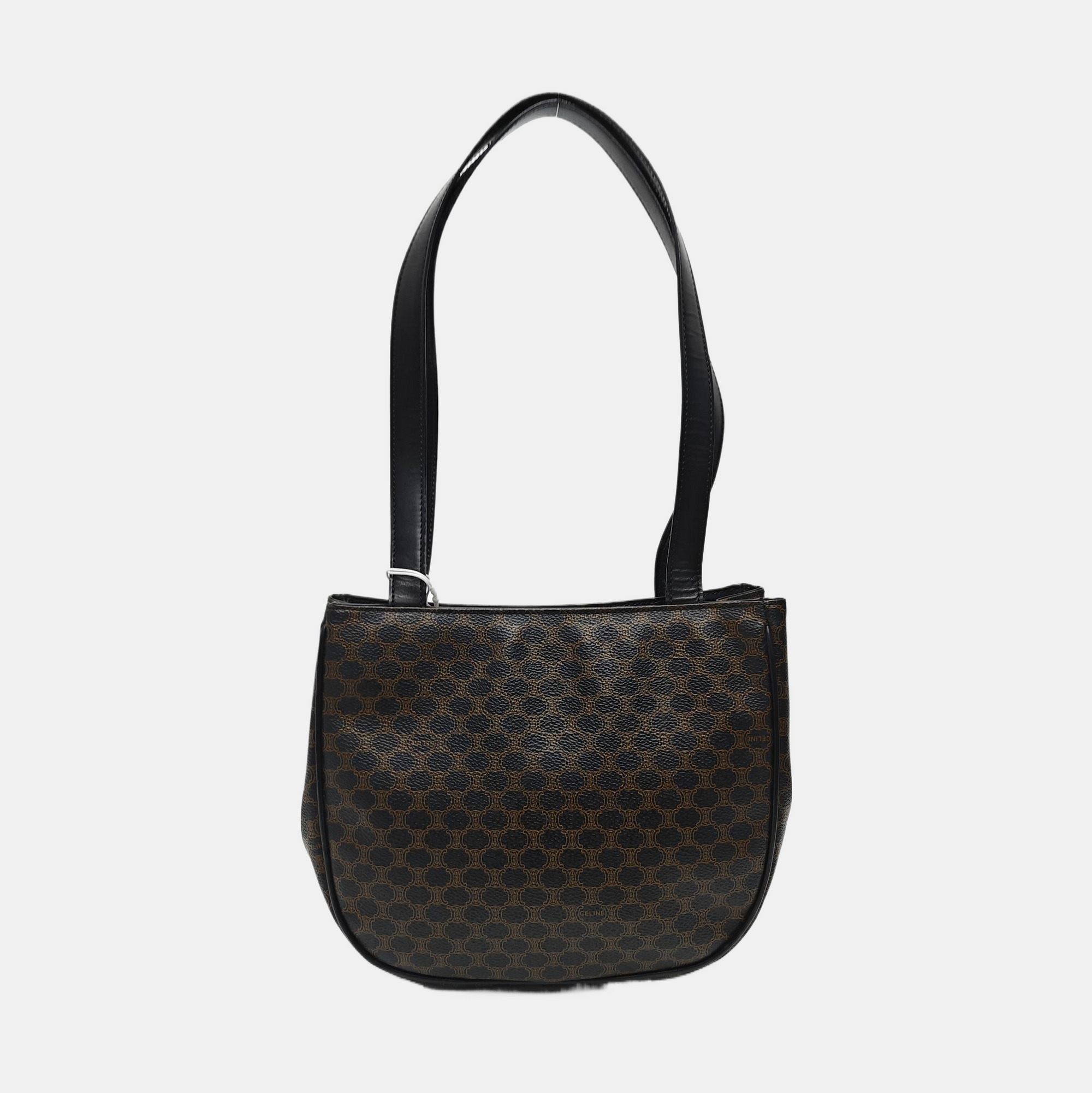 MACADAM TOP HANDLE COSMETIC BAGS Coated Canvas Black