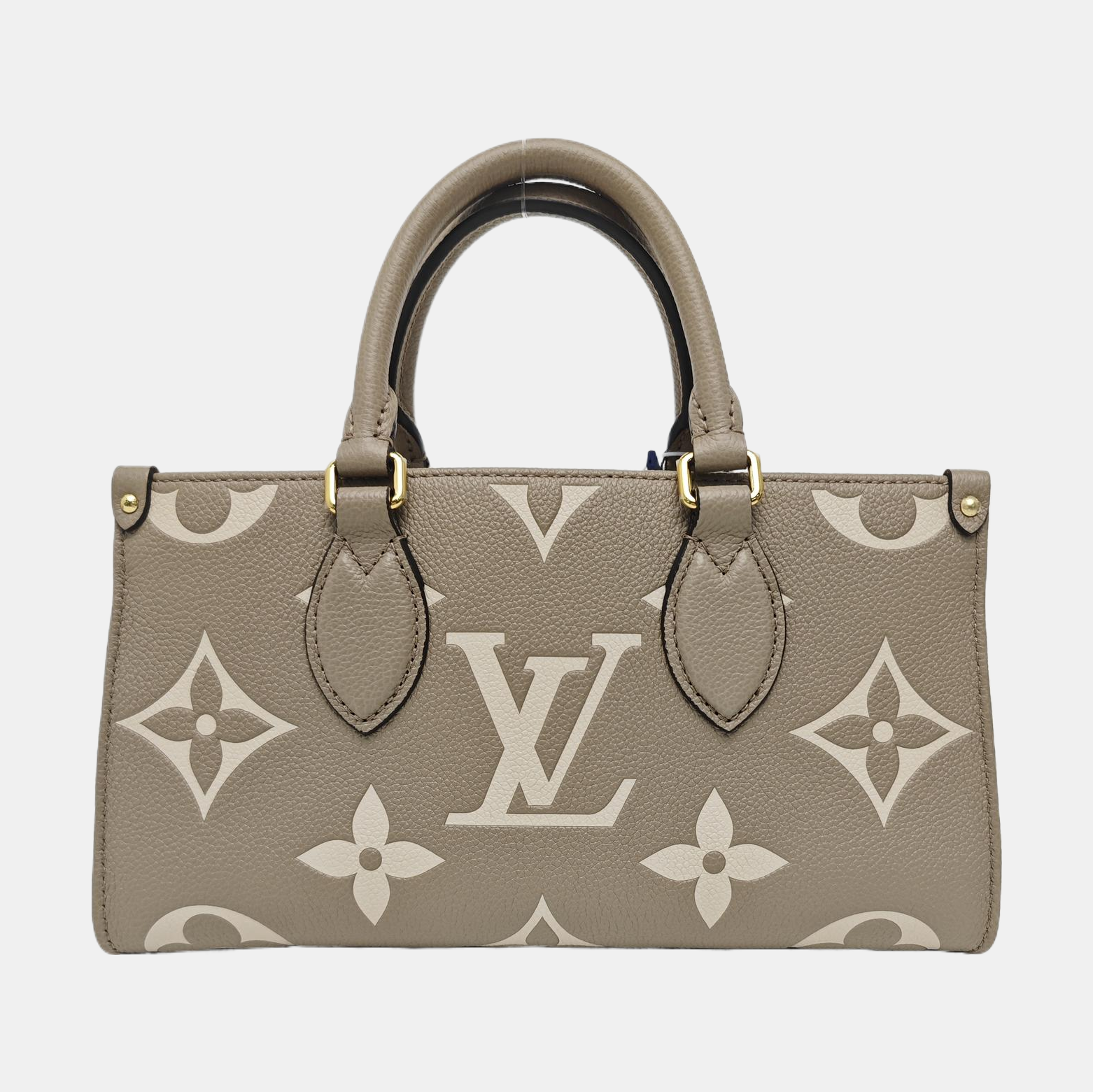 ONTHEGO EAST WEST PM Monogram Calfskin Gray