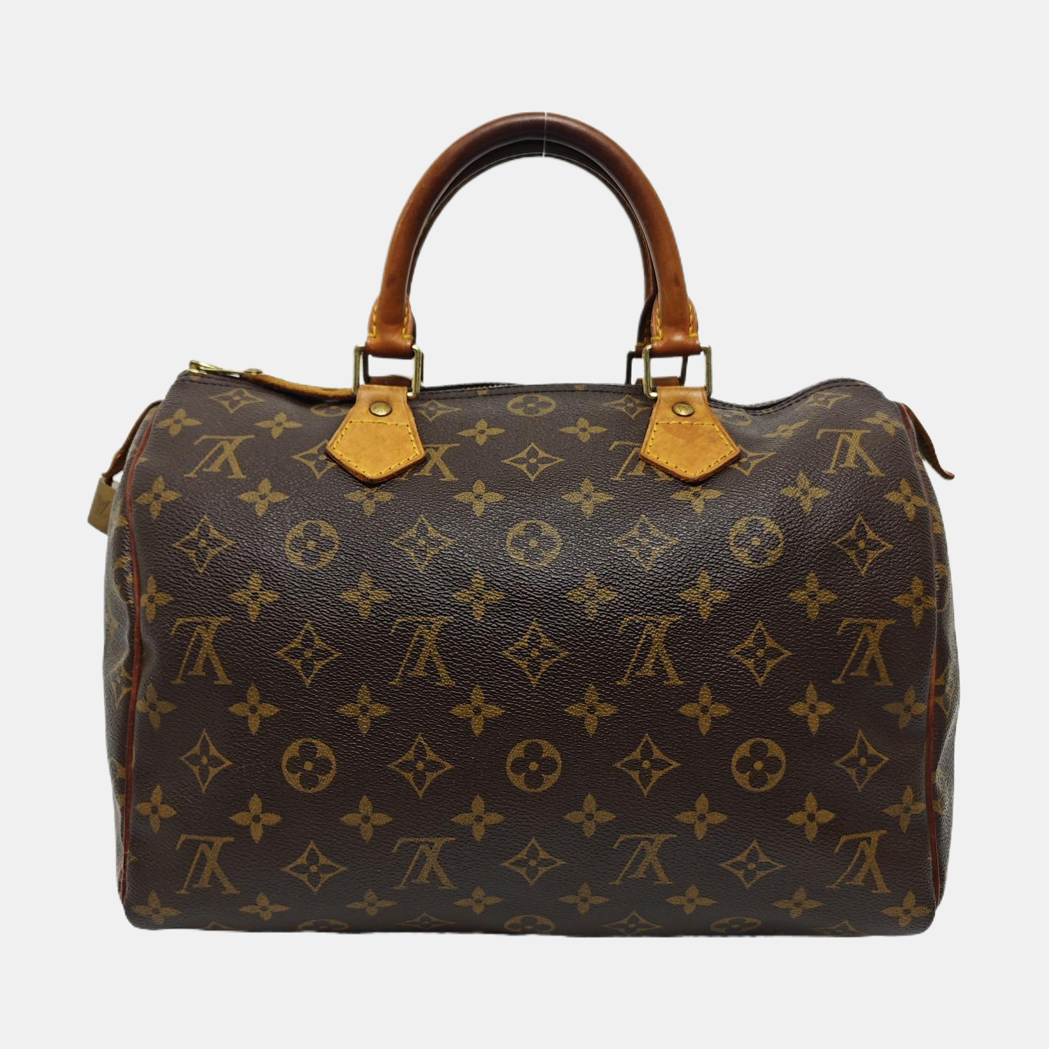 SPEEDY 35 Monogram Coated Canvas Brown