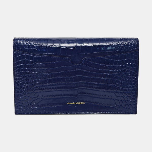 Calfskin Shoulder Bag Blue