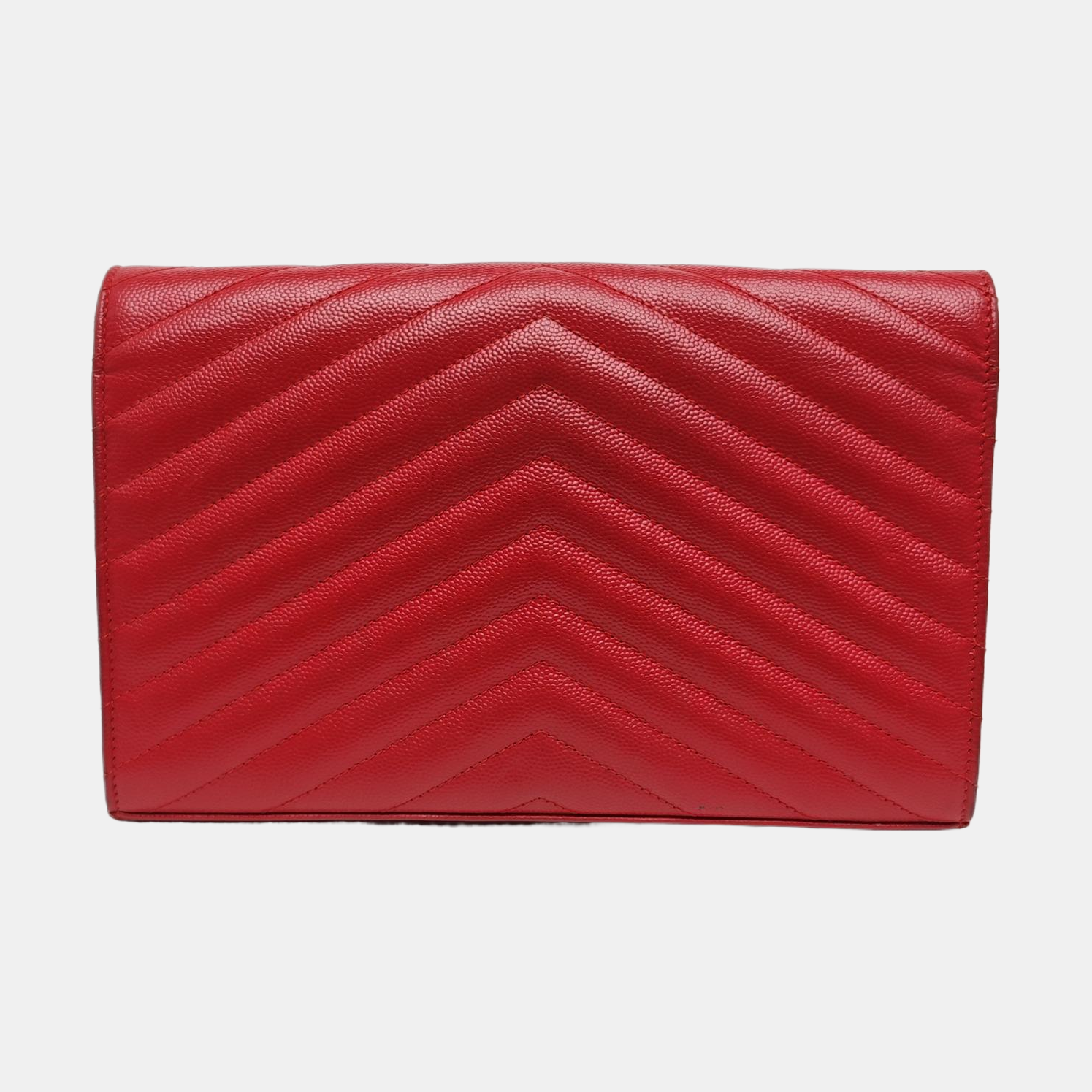 MONOGRAM Medium Chevron Calfskin Red