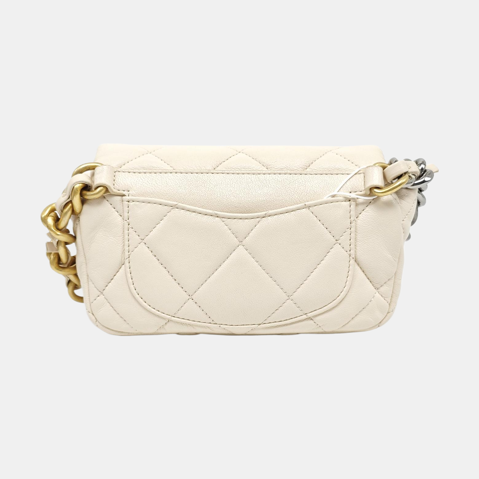 Quilted Lambskin White
