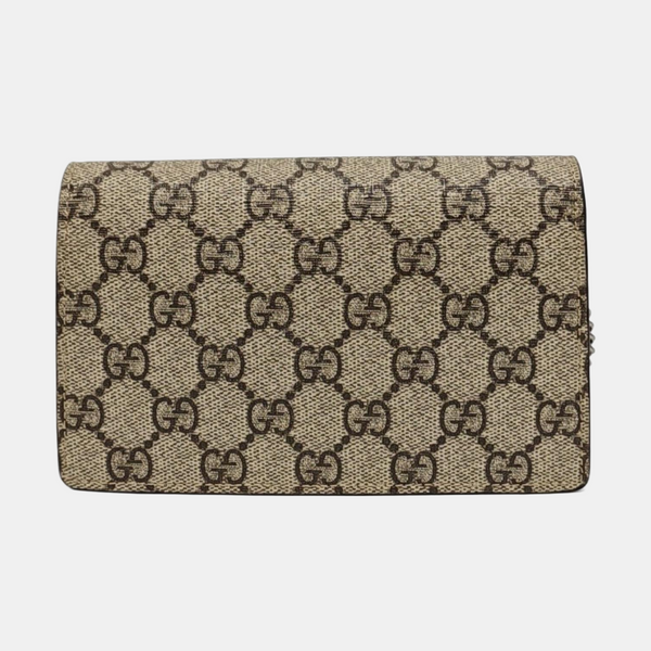 Dionysus Super Mini Monogram Coated Canvas Beige