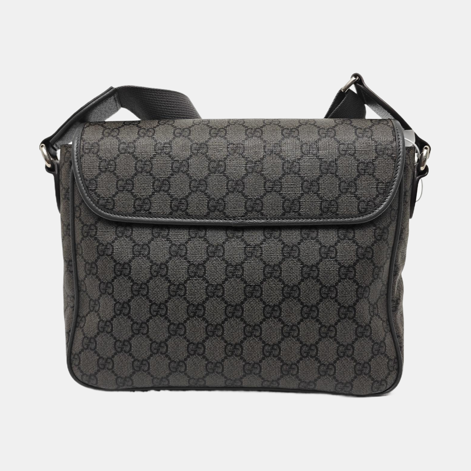 Ophidia Medium Monogram Coated Canvas Gray