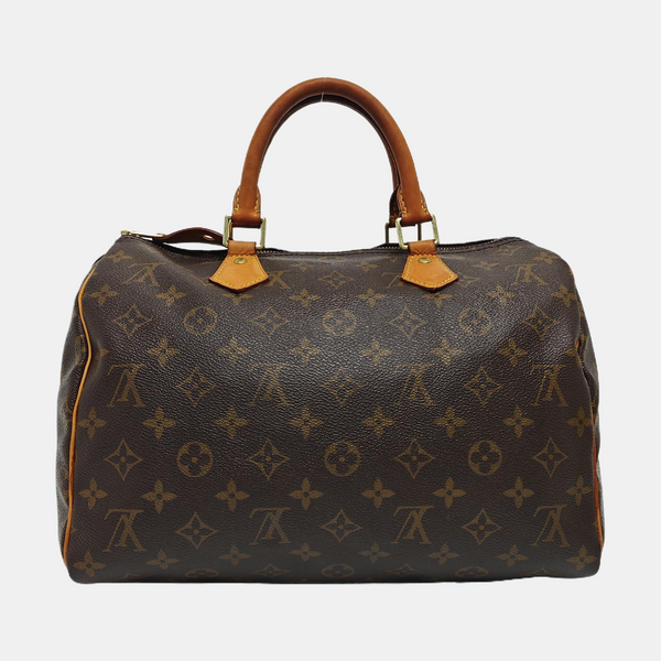 SPEEDY 30 Monogram Coated Canvas Brown