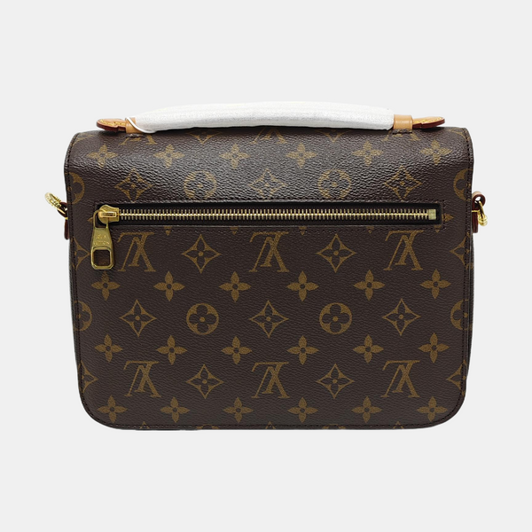 MÉTIS MM Monogram Coated Canvas Brown