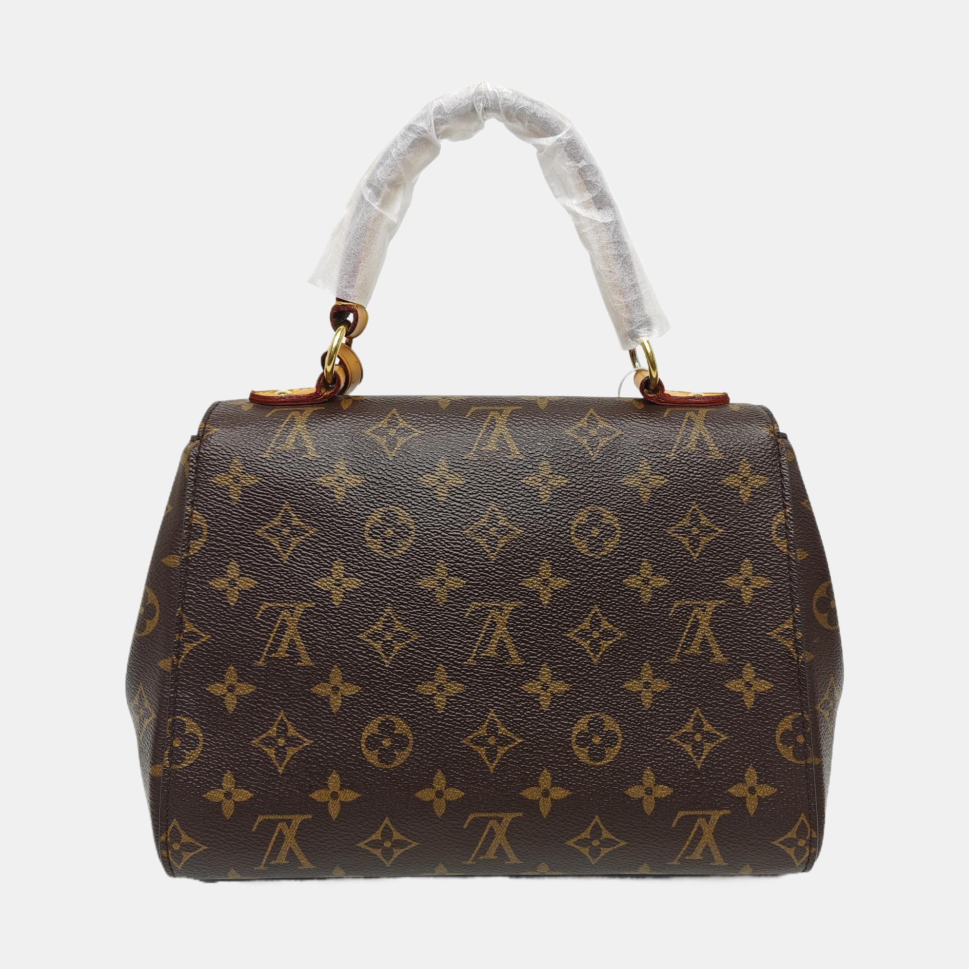 CLUNY PM Monogram Coated Canvas Brown