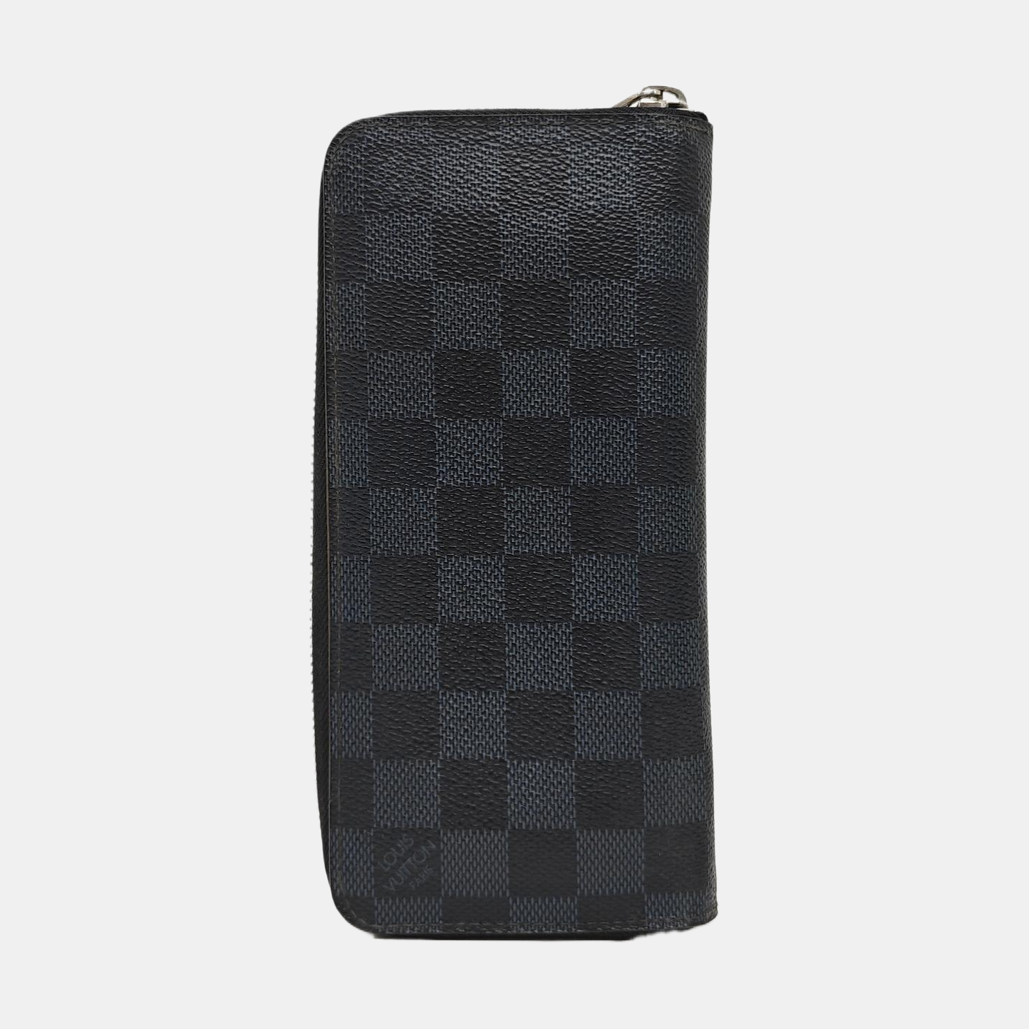 ZIPPY Damier Graphite Coated Canvas Gray Wallet