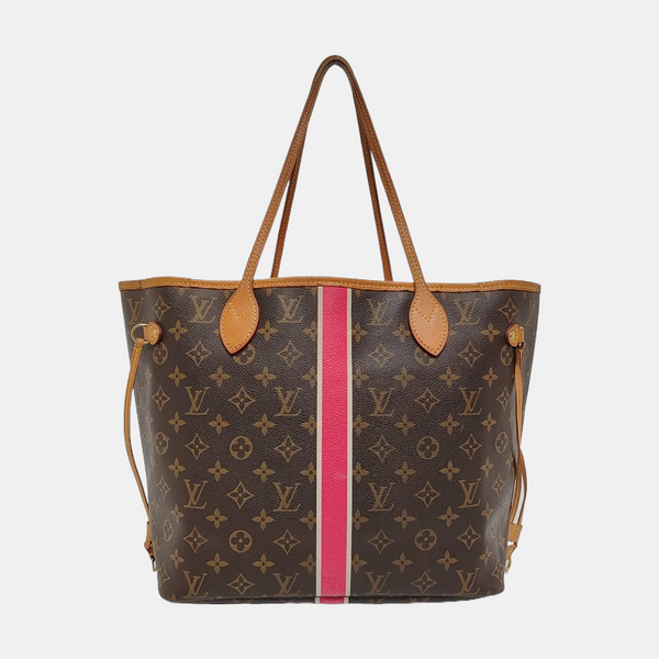 NEVERFULL MM Monogram Coated Canvas Brown