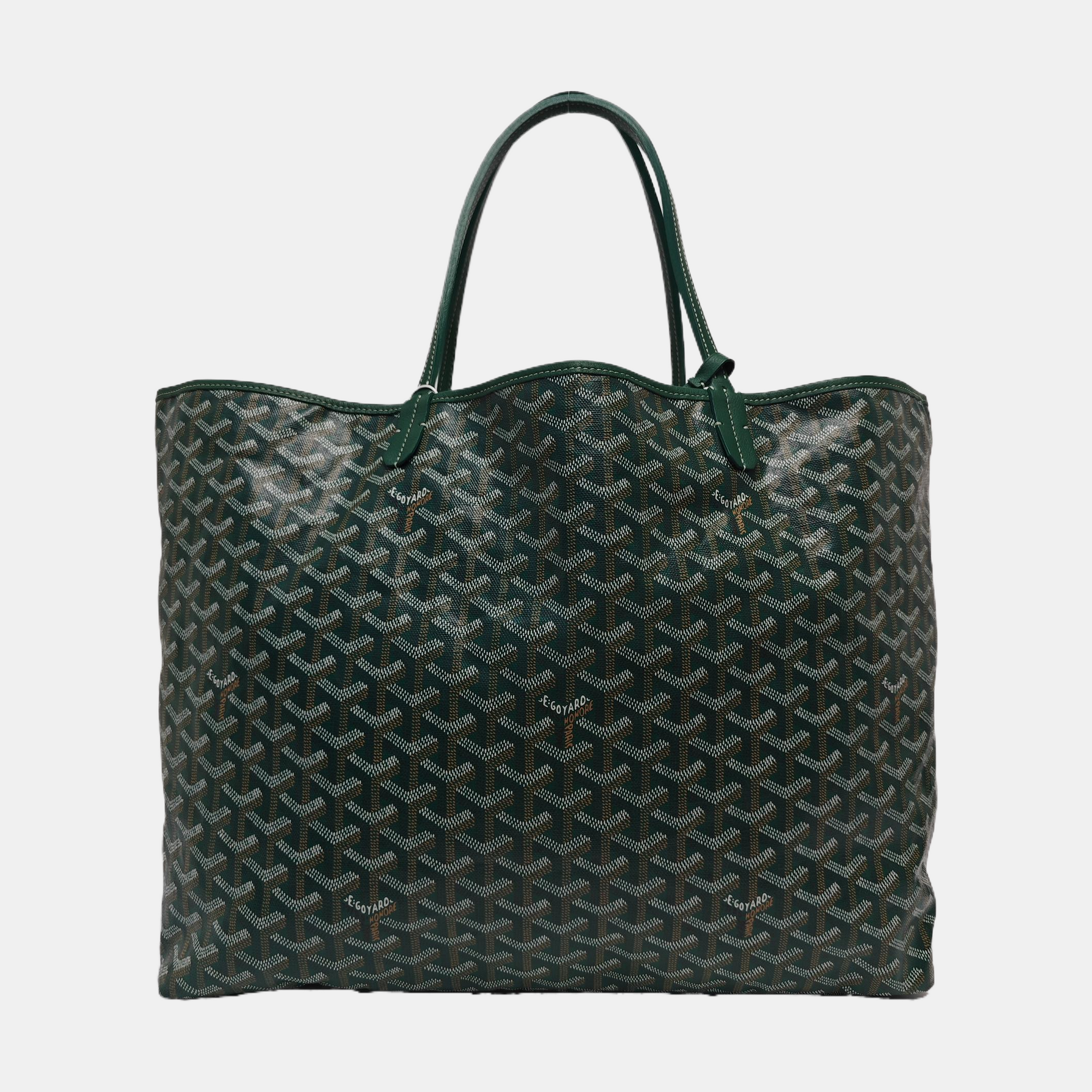 Authenticated pre-owned  Saint Louis GM Coated Canvas Green - Tote Bag at Looply