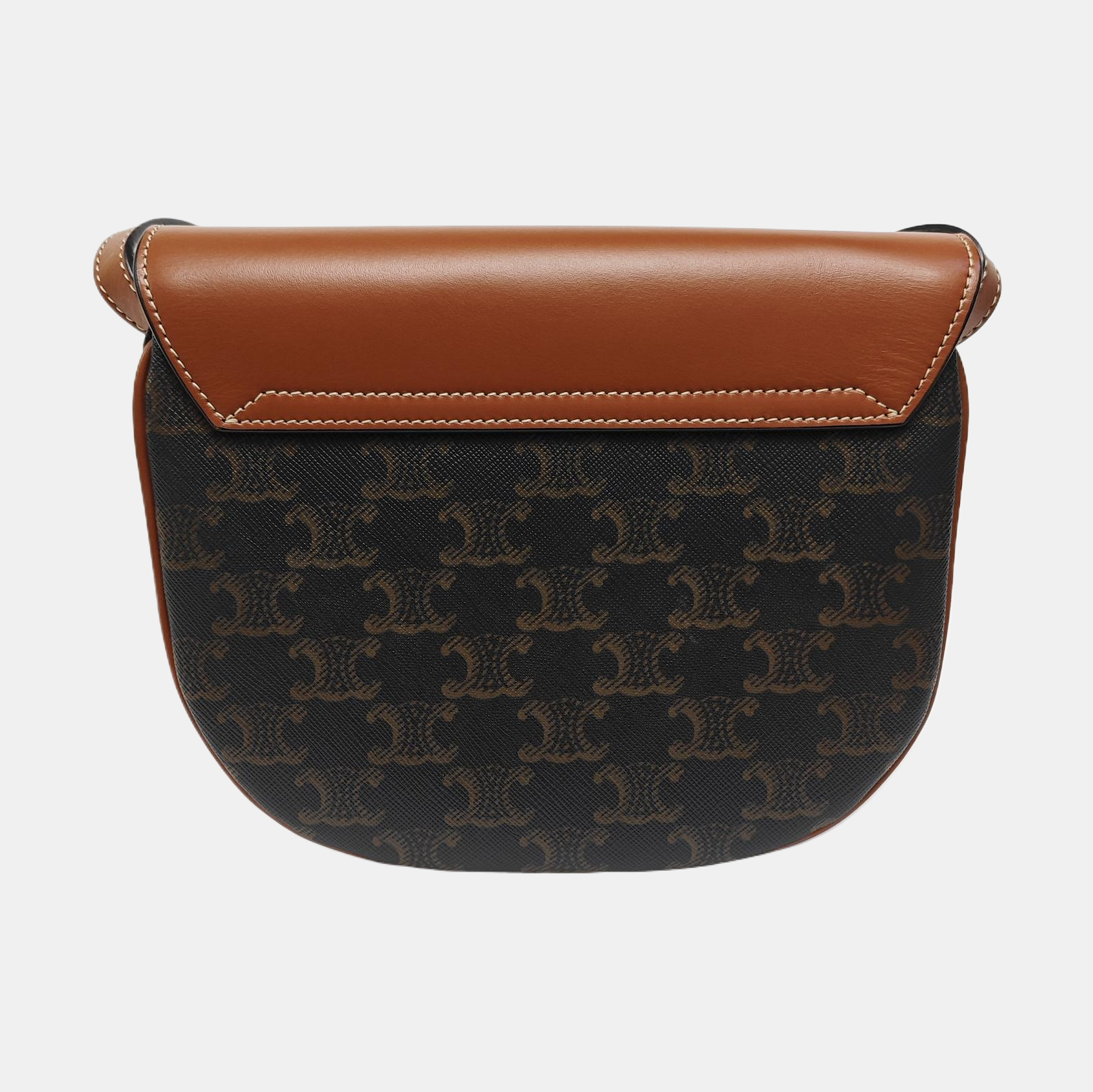 TEEN BESACE TRIOMPHE Small Coated Canvas Brown