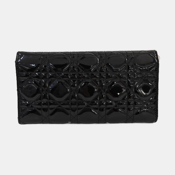 Miss Dior Cannage Patent Leather Black