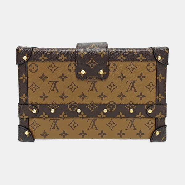 PETITE MALLE Monogram Coated Canvas Brown