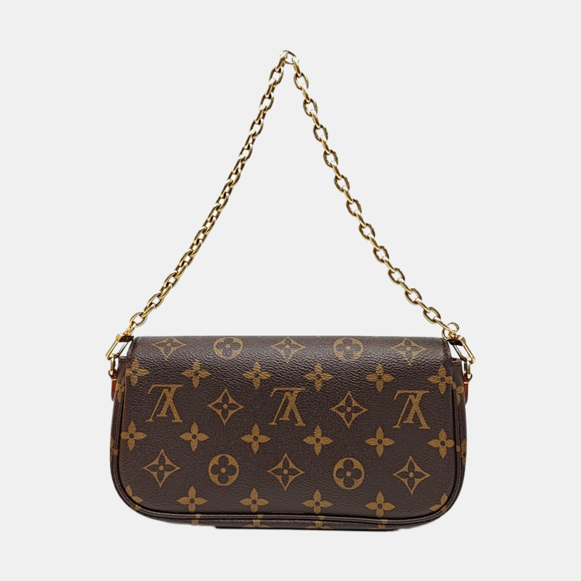 IVY Monogram Coated Canvas Brown