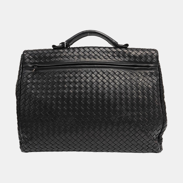 Calfskin Top Handle Bag Black