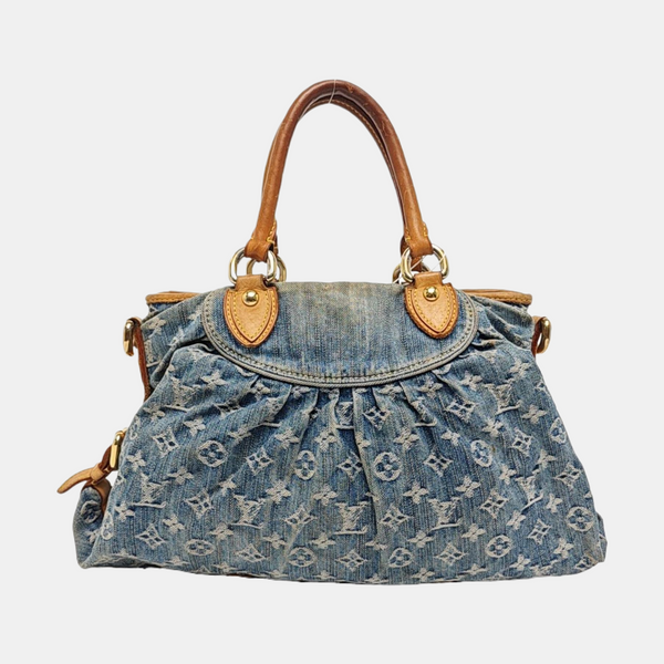 NEO CABBY Monogram Denim Blue