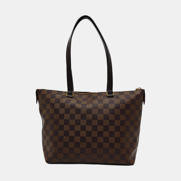 IENA MM Damier Ebene Coated Canvas Brown