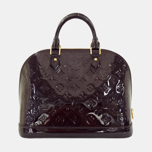 Authenticated pre-owned  ALMA PM Monogram Patent Leather Red - Shoulder Bag at Looply