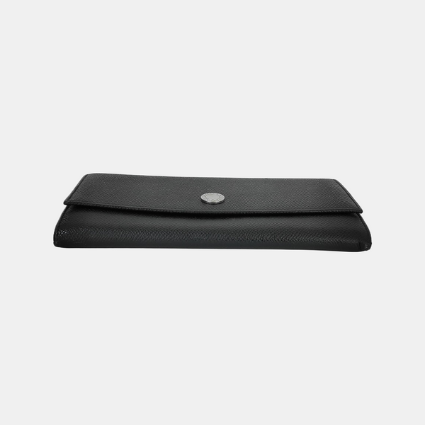 BVLGARI Calfskin Black Wallet
