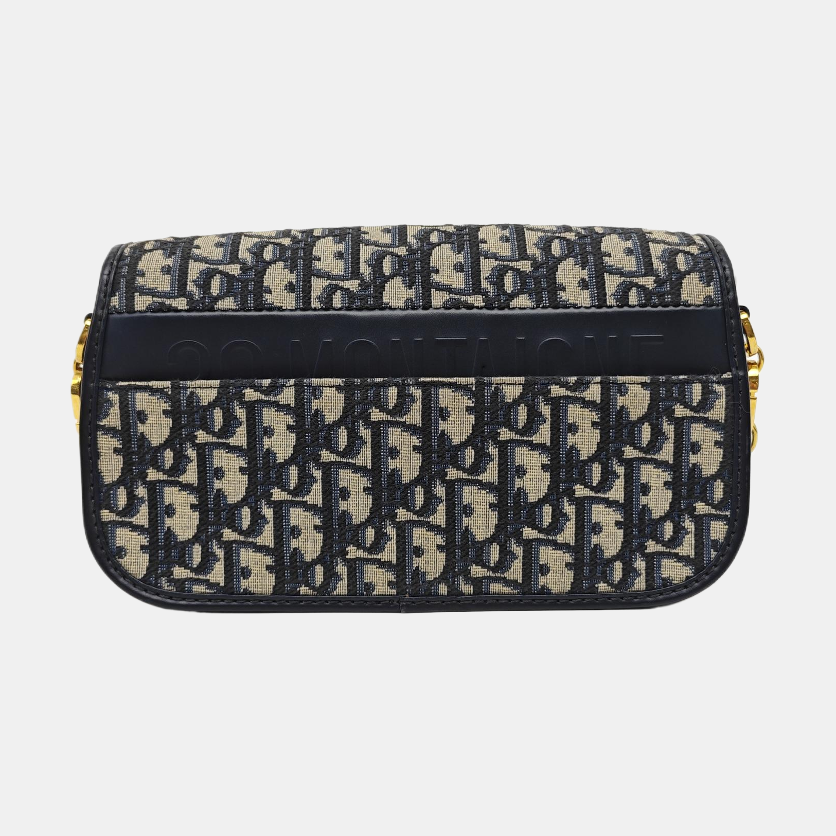 Oblique Canvas Shoulder Bag Blue