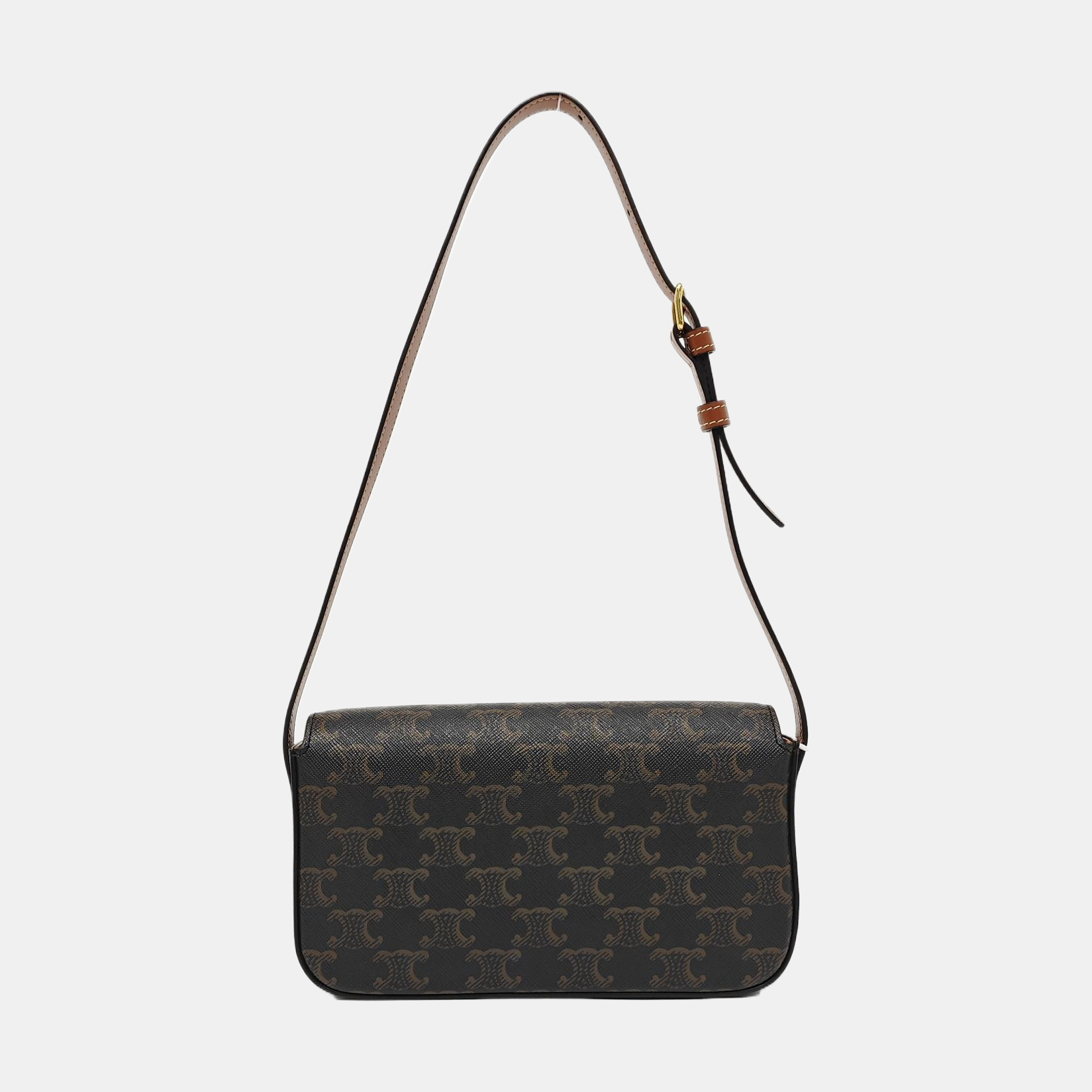 TRIOMPHE Small Coated Canvas Brown