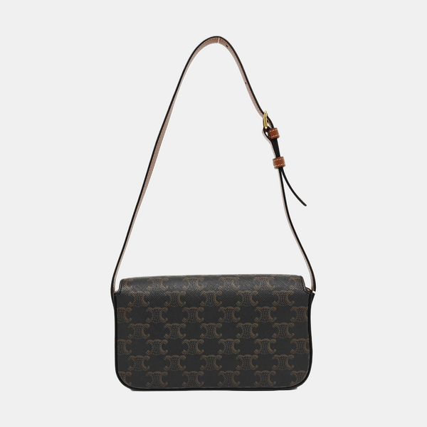 TRIOMPHE Small Coated Canvas Brown