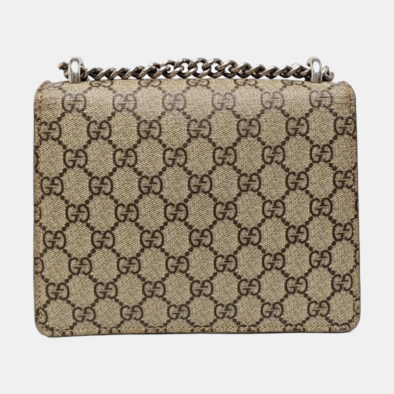 Dionysus Mini Monogram Coated Canvas Beige