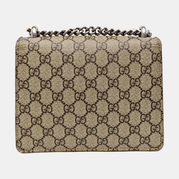 Dionysus Mini Monogram Coated Canvas Beige