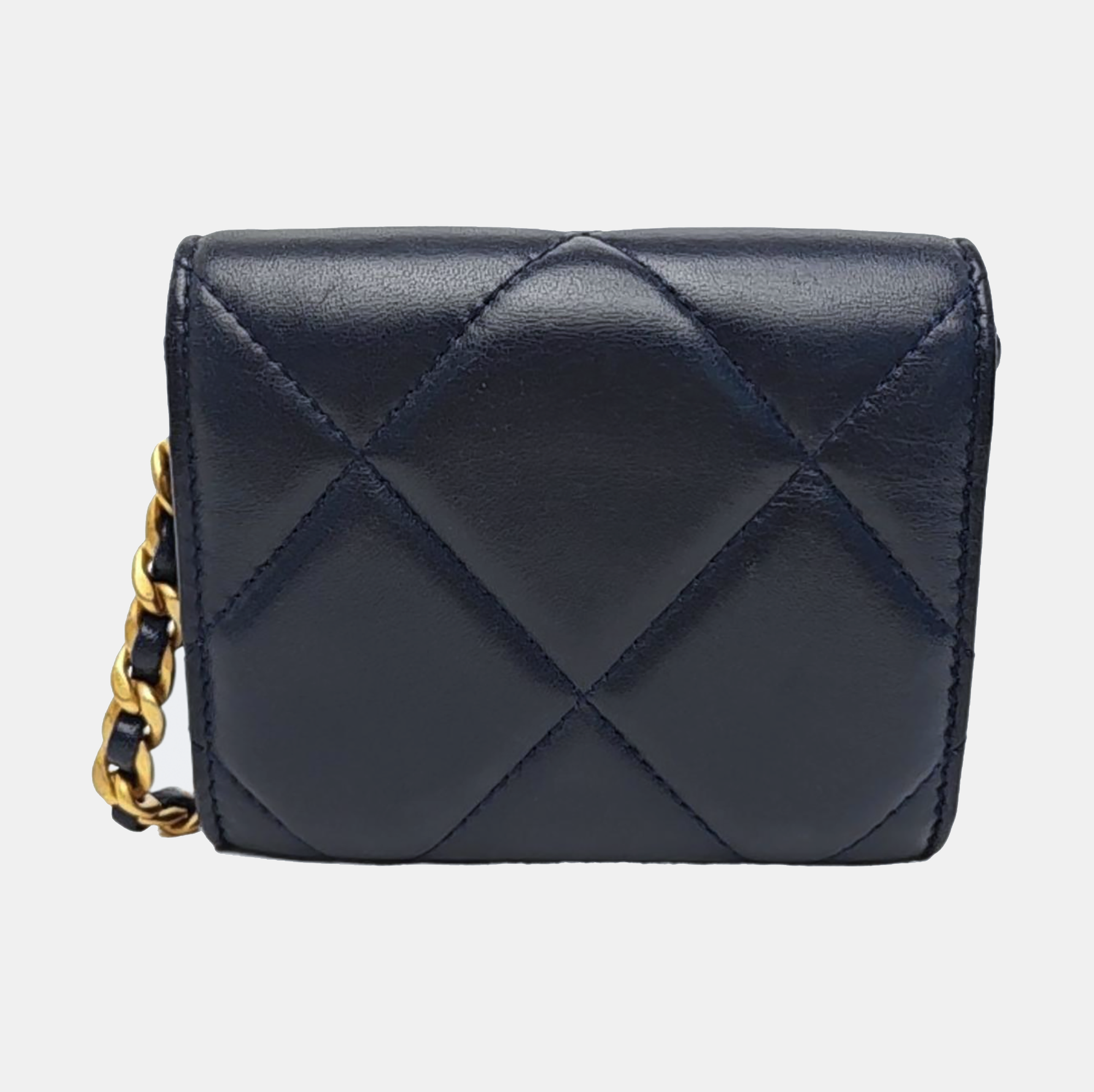 CHANEL 19 Small Quilted Lambskin Blue
